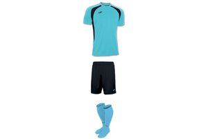 Комплект детской футбольной формы Joma Champion lll (бирюзовый)