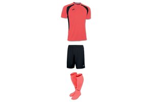 Комплект детской футбольной формы Joma Champion lll (коралловый)