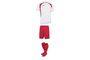 Комплект детской футбольной формы Joma Champion lll (бело-красный)