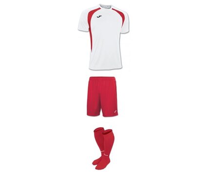 Комплект детской футбольной формы Joma Champion lll (бело-красный)