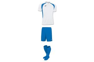 Комплект детской футбольной формы Joma Champion lll (бело-синий)