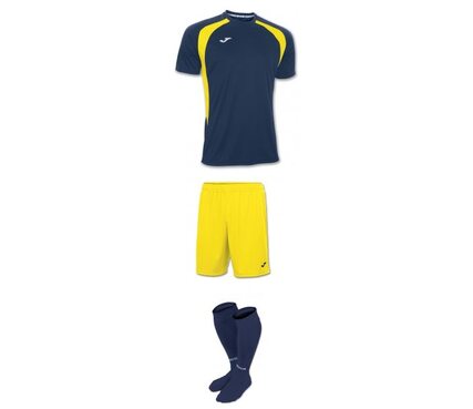 Комплект детской футбольной формы Joma Champion lll (темно-синий с желтым)