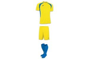 Комплект детской футбольной формы Joma Champion lll (желто-синий)