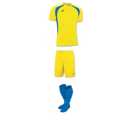Комплект детской футбольной формы Joma Champion lll (желто-синий)