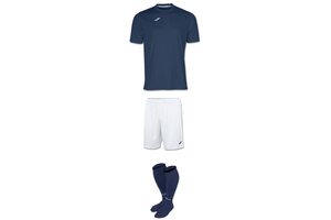 Комплект детской футбольной формы Joma Combi (темно-синий с белым)