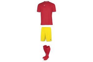 Комплект детской футбольной формы Joma Combi (красно-желтый)