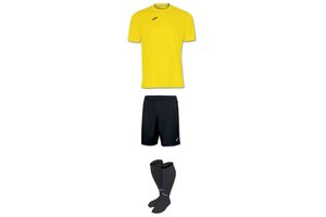 Комплект детской футбольной формы Joma Combi (желто-черный)