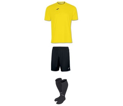 Комплект дитячої футбольної форми Joma Combi (жовто-чорний)