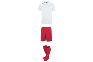 Комплект детской футбольной формы Joma Victory (бело-красный)
