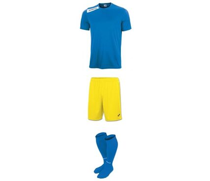 Комплект детской футбольной формы Joma Victory (сине-желтый)