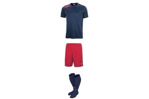 Комплект детской футбольной формы Joma Victory (темно-синий с красным)