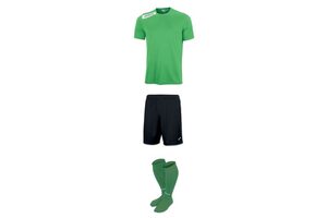 Комплект детской футбольной формы Joma Victory (зелено-черный)