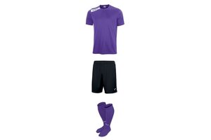 Комплект детской футбольной формы Joma Victory (фиолетово-черный)