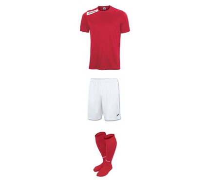 Комплект детской футбольной формы Joma Victory (красно-белый)