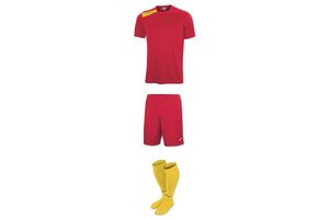 Комплект детской футбольной формы Joma Victory (красно-желтый)