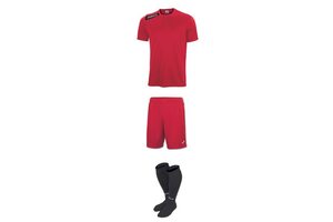 Комплект детской футбольной формы Joma Victory (красно-черный)