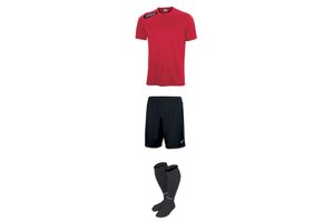 Комплект детской футбольной формы Joma Victory (красно-черный)