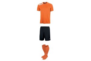 Комплект детской футбольной формы Joma Victory (оранжево-черный)