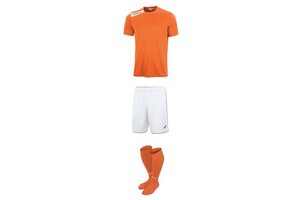 Комплект детской футбольной формы Joma Victory (оранжево-белый)