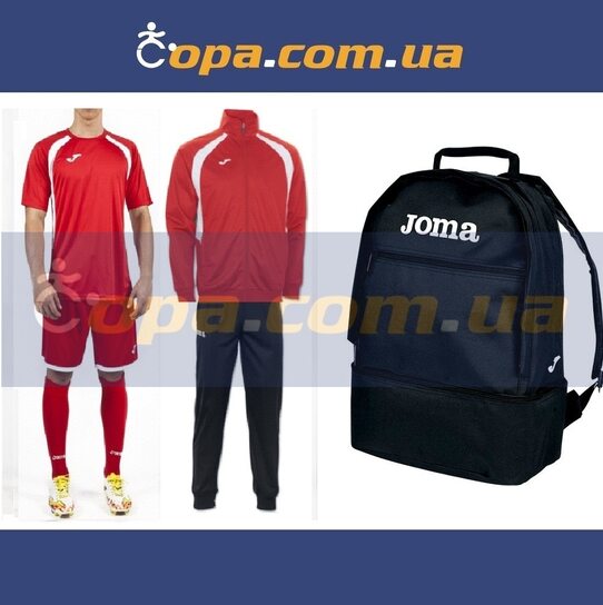 Купить Набор тренировочный Joma Champion III (6 предметов) (красный) - оригинал, гарантия