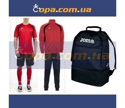 Набор тренировочный Joma Champion III (6 предметов) (красно-черный) Набор тренировочный Joma Champion III (6 предметов) (красно-черный)