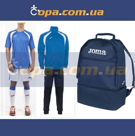 Купить Набор тренировочный Joma Champion III (6 предметов) (синий) - оригинал, гарантия