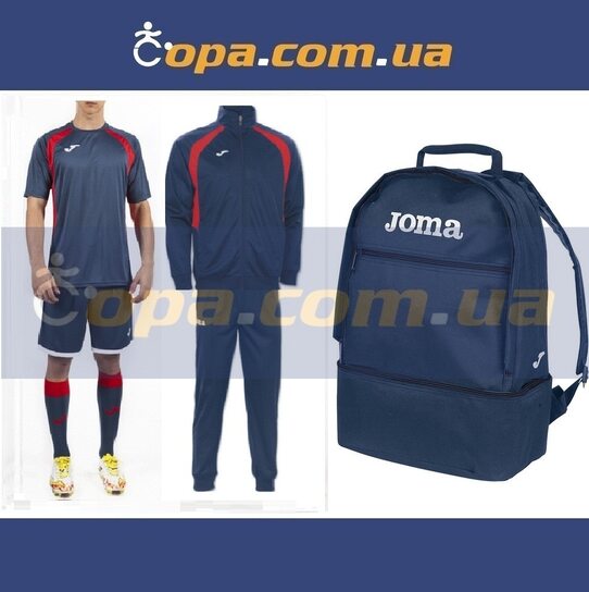 Купить Набор тренировочный Joma Champion III (6 предметов) (темно-синий) - оригинал, гарантия