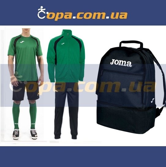 Купить Набор тренировочный Joma Champion III (6 предметов) (темно-зеленый) - оригинал, гарантия Купить Набор тренировочный Joma Champion III (6 предметов) (темно-зеленый) - оригинал, гарантия