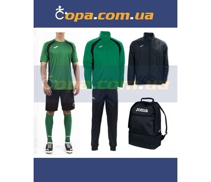 Набор тренировочный Joma Champion III (7 предметов) (темно-зеленый) Набор тренировочный Joma Champion III (7 предметов) (темно-зеленый)