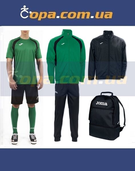 Купить Набор тренировочный Joma Champion III (7 предметов) (темно-зеленый) - оригинал, гарантия