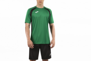 Футбольная форма Joma Champion lll (футболка+шорты) зелено-черная Футбольная форма Joma Champion lll (футболка+шорты) зелено-черная