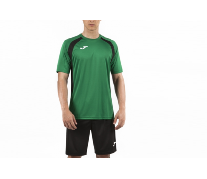 Футбольная форма Joma Champion lll (футболка+шорты) зелено-черная Футбольная форма Joma Champion lll (футболка+шорты) зелено-черная