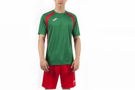 Купить Футбольная форма Joma Champion lll (футболка+шорты) зелено-красная - оригинал, гарантия