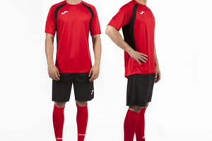 Комплект формы Joma Champion III (красно-черная) Комплект формы Joma Champion III (красно-черная)
