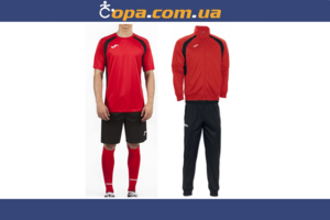 Набор тренировочный Joma Champion III (5 предметов) (красно-черный)