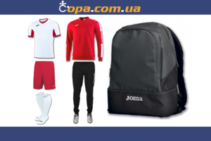 Набор тренировочный Joma Champion IV (6 предметов) (бело-красный)