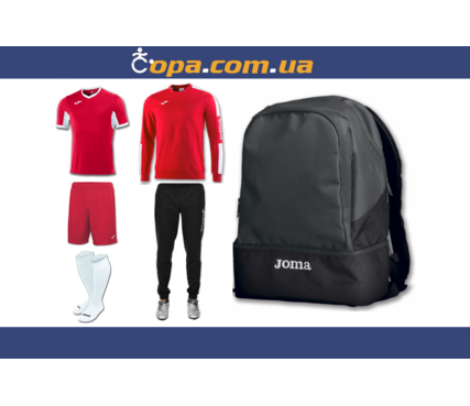 Набор тренировочный Joma Champion IV (6 предметов) (красный) Набор тренировочный Joma Champion IV (6 предметов) (красный)