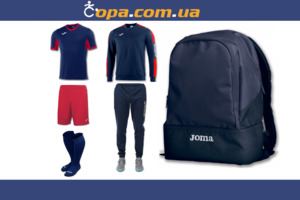 Набор тренировочный Joma Champion IV (6 предметов) (темно-синий с красным)