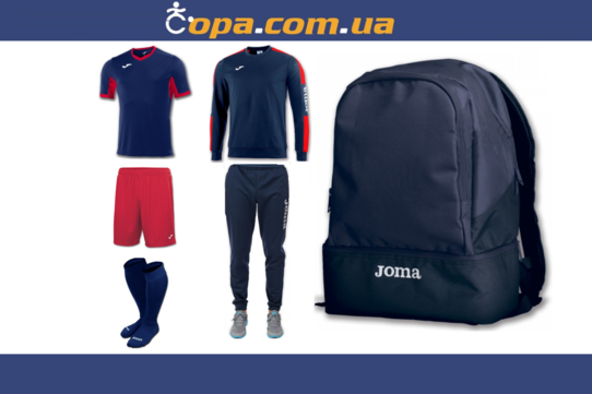 Купить Набор тренировочный Joma Champion IV (6 предметов) (темно-синий с красным) - оригинал, гарант
