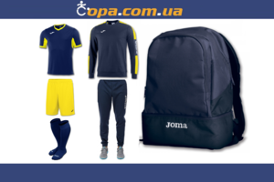 Набор тренировочный Joma Champion IV (6 предметов) (темно-синий с желтым)