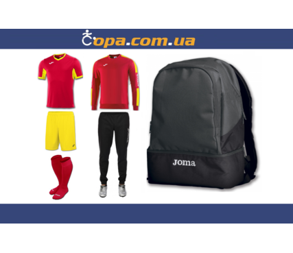 Набор тренировочный Joma Champion IV (6 предметов) (красно-желтый) Набор тренировочный Joma Champion IV (6 предметов) (красно-желтый)