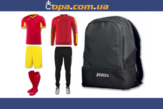 Купить Набор тренировочный Joma Champion IV (6 предметов) (красно-желтый) - оригинал, гарантия