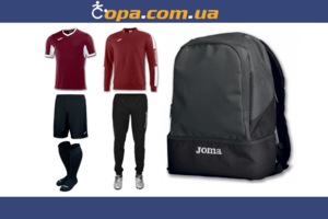 Набор тренировочный Joma Champion IV (6 предметов) (бордовый)