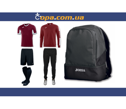 Набор тренировочный Joma Champion IV (6 предметов) (бордовый) Набор тренировочный Joma Champion IV (6 предметов) (бордовый)