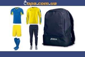 Набор тренировочный Joma Champion IV (6 предметов) (сине-желтый)