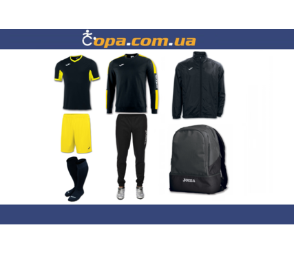 Набор тренировочный Joma Champion IV (7 предметов) (черно-желтый) Набор тренировочный Joma Champion IV (7 предметов) (черно-желтый)