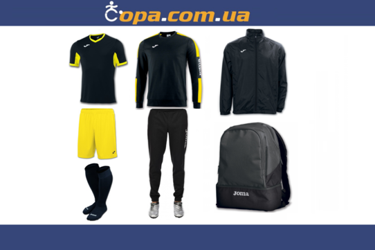 Купить Набор тренировочный Joma Champion IV (7 предметов) (черно-желтый) - оригинал, гарантия
