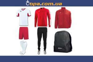 Набір тренувальний Joma Champion IV (7 предметів) (біло-червоний)