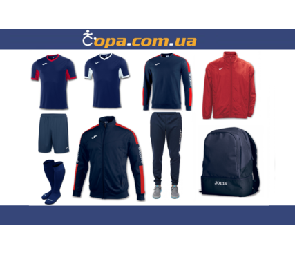 Набор тренировочный Joma Champion IV (9 предметов) (темно-синий) Набор тренировочный Joma Champion IV (9 предметов) (темно-синий)