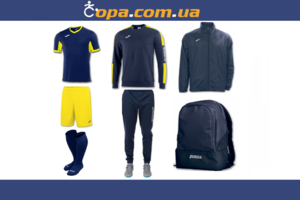 Набор тренировочный Joma Champion IV (7 предметов) (темно-синий с желтым)